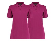 Kustom Kit Klassic polo women's with Superwash® 60°C -Magenta - Size 6 - Pack 2