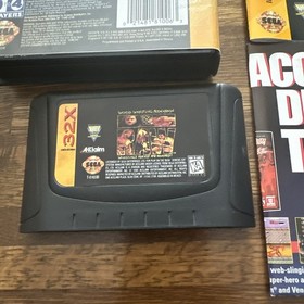 WWF Raw - Sega Genesis 32X Complete With Manual And Poster Wrestling WWE MINT