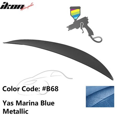 Fits 21-25 BMW G22 4-Series/G82 M4 Trunk Spoiler Performance Style B68 Blue Wing