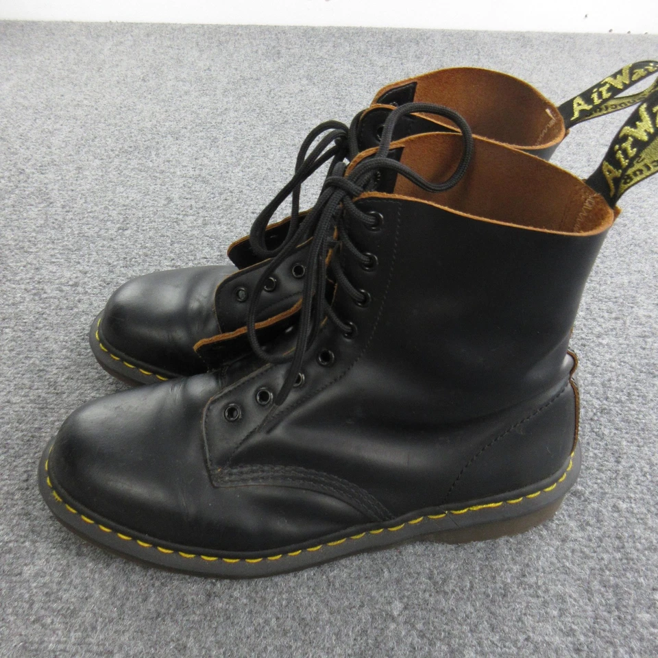 Botas Dr. Martens 1460 para Hombre Talla 11 Negras 8 Ojos Combate Con Cordones Cuero Inglaterra Foto 4 de 4