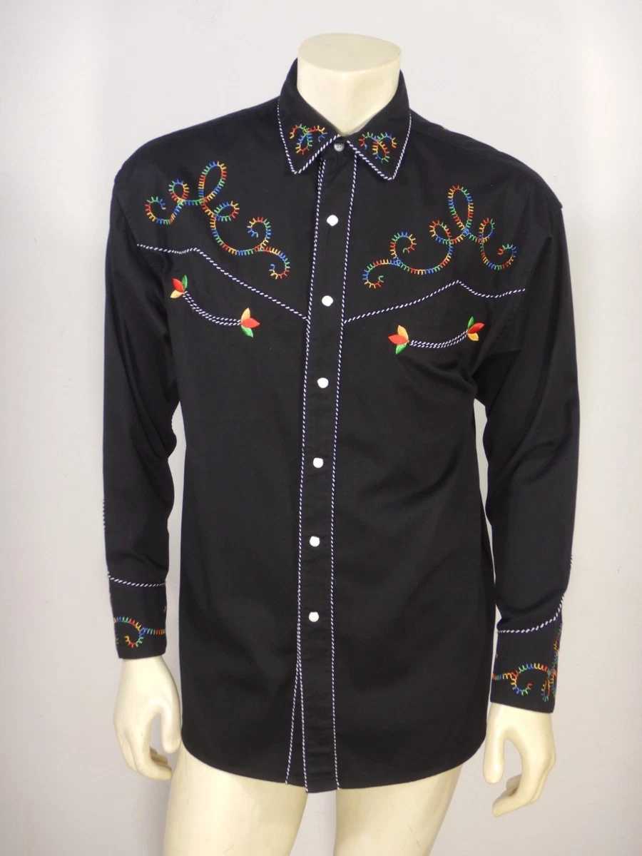 Black Western Vintage Casual Shirts for Men for sale | eBay