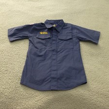 Boy Scouts of America Shirt Youth XS Cub Button Uniform Blue Vented BSA