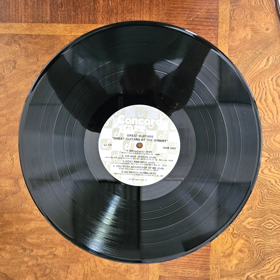 GREAT GUITARS At The Winery 1980 Vinyl LP Concord Jazz CJ-131 - EX / BYRD & Co. Foto 4 de 4