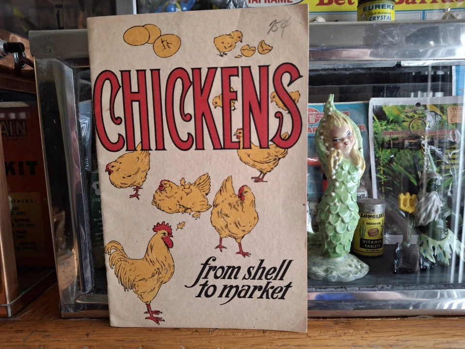 Vintage 1920 Pet Shop Feed Store Chickens From Shell To Market Booklet Ephemera — 第 2/4 张图片