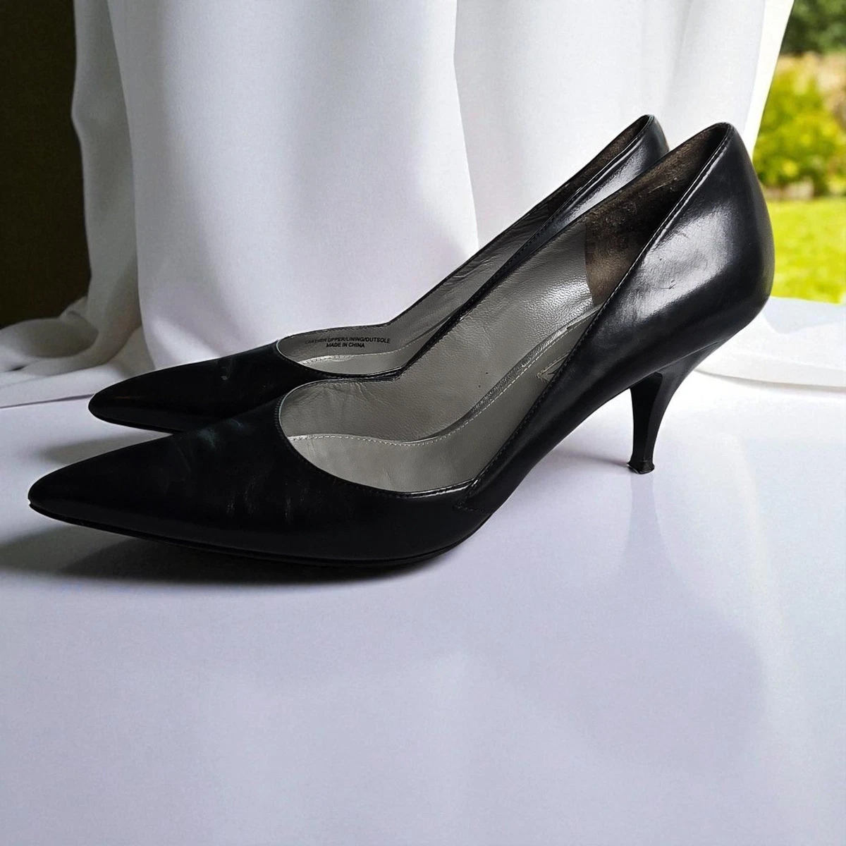 knee length dresses for ladies Black Satin Flower Strap Dress Heels