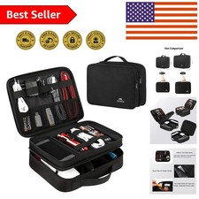 Medium Water-Resistant Electronics Organizer Travel Case for Cords  Devices