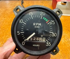 Cessna P/N: C668020-0117,  Tachometer (Hours: 2326.2) with cable shaft