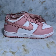 Nike Dunk Low Youth Girls Size 1Y Shoes Pink White Athletic Trainer Sneakers Nike Dunk Low Youth Girls Size 1Y Shoes Pink White Athletic Trainer Sneakers - Image 1