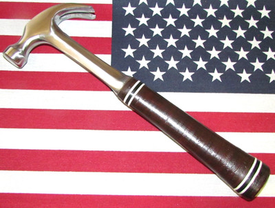Vintage Classic 1977 Estwing Curve Claw 16 oz Hammer w/Original Leather Handle!