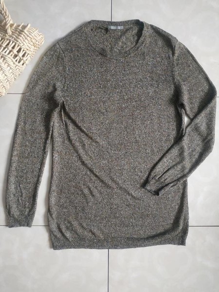 Women COS Sweater Grey Linen 36 / S / 44