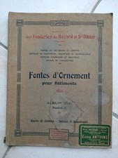 CL1 - Catalogue FONTES D'ORNEMENT pour bâtiments 1921 croisées balcons 