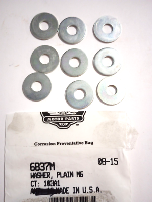 Harley-Davidson Plain M6 Washer NOS 6837M Qty. 9 (L-6070) | eBay