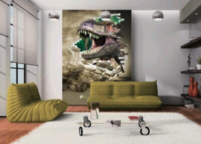 3D Creative Dinosaur ZHUA9131 Wallpaper Wall Murals Removable Self-adhesive Ann