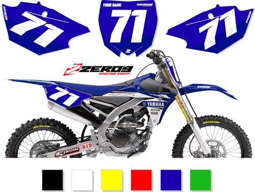 Placas/fondos de número MX personalizados: Yamaha YZ YZF WR 80cc - 450cc COMP - Imagen 5 de 10