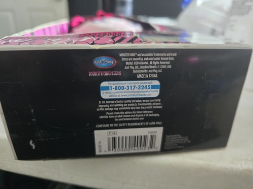 Monster High Freaky & Fabulous Draculaura 10" peluche just play n. 53030 NUOVO - Foto 8 di 8
