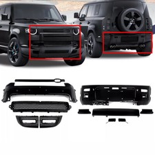 Stoßstange Vorne +Hinten Kits Für Land Rover Defender 90 110 130 2020-24 Schwarz