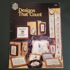 Gloria  Pat Designs that Count Cross Stitch Patterns Book 6 Decor Signed 1975