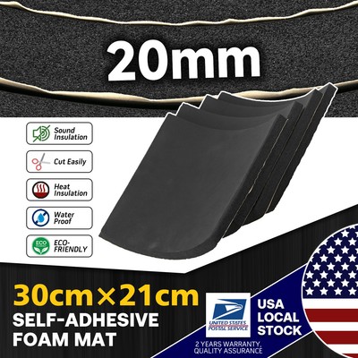 3 Sqft Cars Sound Deadener Mat Proofing Thicks Insulation Material Reduce Noise