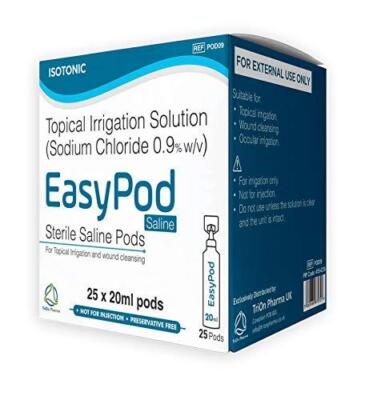 EasyPod sterile Kochsalzlösung Pods | Augenspülung | Wundreinigung | topische Spülung |