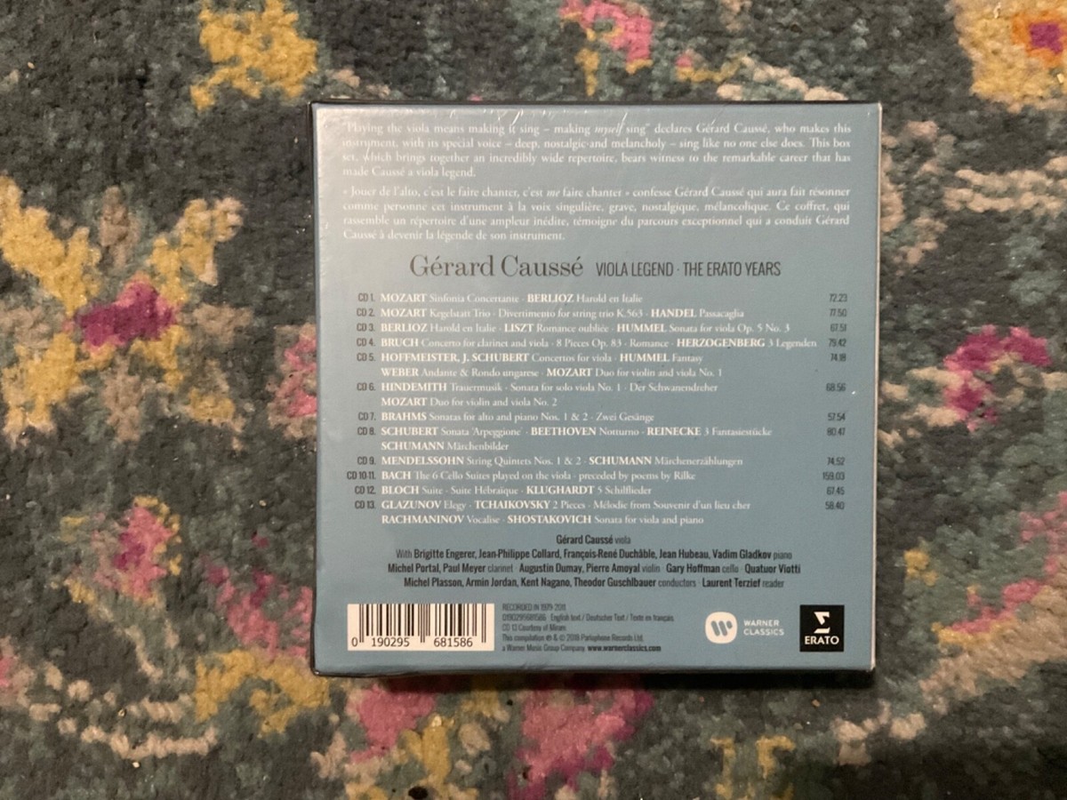 Gerard Causse: Viola Legend - Erato Years NEW SEALED 13 CD Box Set