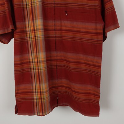 Vintage Patagonia Men's Rhythm plaid Short Sleeve Full Zip Shirt
