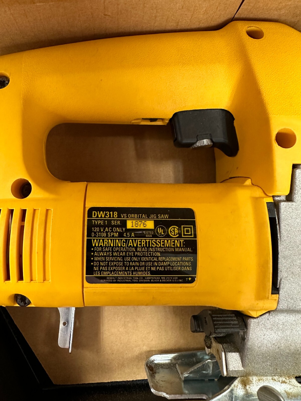 DEWALT 120V 5.5A Corded Compact Jig Saw Kit DW317K OpenBox 28877493107