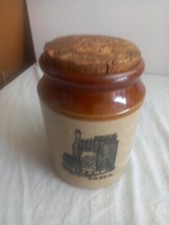 Vintage Pasta Jar  Country Style Pearsons Stoneware Pasta Jar & Cork Lid .....