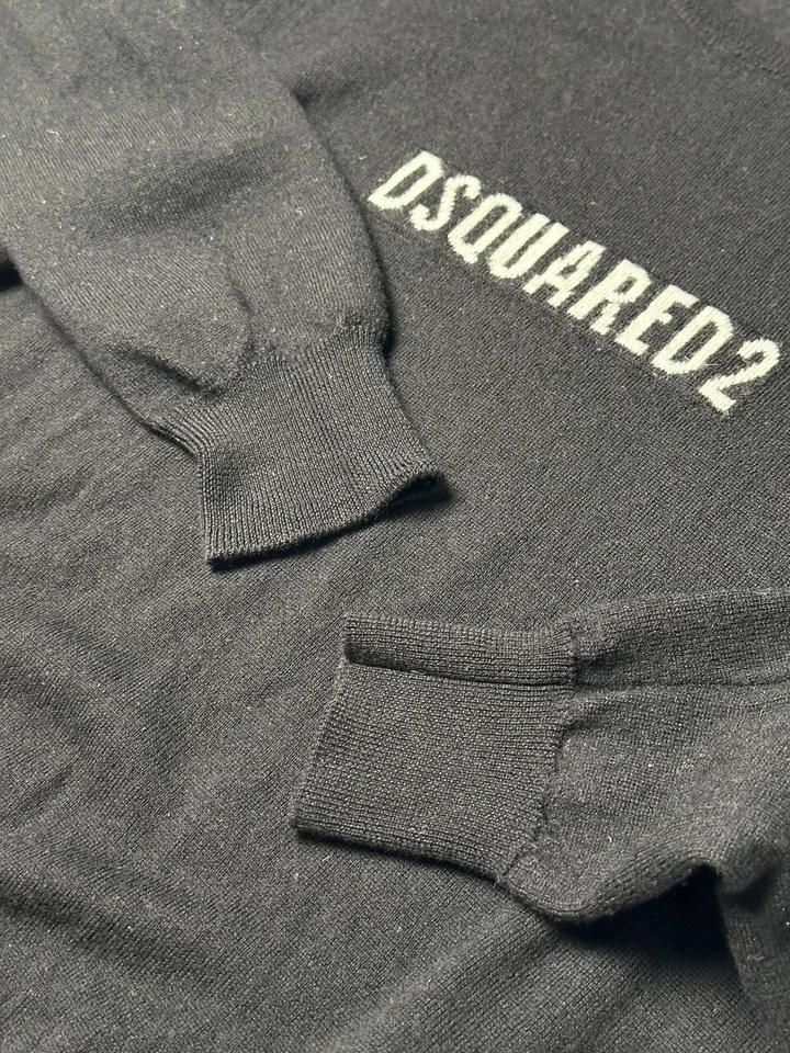 Dsquared2 Big Logo Sweater 100% Lana Wool - Image 2 of 4
