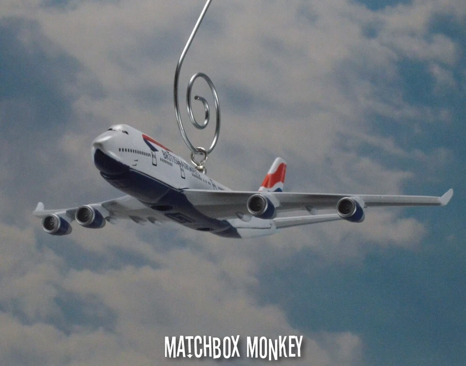 British Airways Boeing 747-400 Christmas Ornament Airplane Plane Jumbo Air Jet - Image 2 of 4