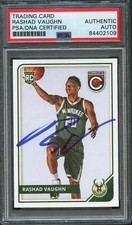 2015-16 Panini Complete #299 Rashad Vaughn Signed Card AUTO PSA Slabbed RC Rooki