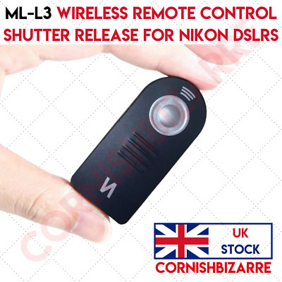ML-L3 Wireless Infrared IR Remote for Nikon D7500 D3400 D5500,COOLPIX P900  P7800 UK
