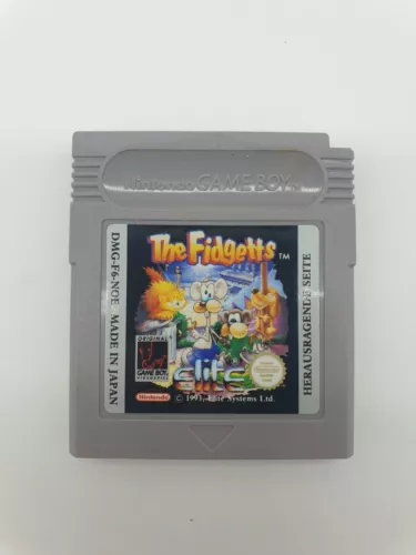 RARE GAME BOY GAMEBOY COLOR GB JEU NINTENDO THE FIDGETTS DMG-F6-NOE