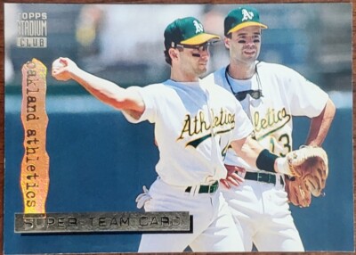 1994 TOPPS STADIUM CLUB OAKLAND ATHLETICS SUPER TEAM CARD #25 NM/MT
