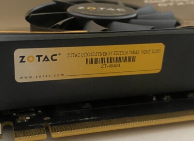 Zotac Nvidia GeForce GTX 460 768MB DDR5 ZT-40404 Synergy Edition