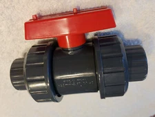 True Union Ball Valve PVC PN10 25mm - 3/4 inch DN20, Slip Fit