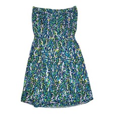 Lilly Pulitzer Windsor Strapless Dress Women's Size Small Blue Green