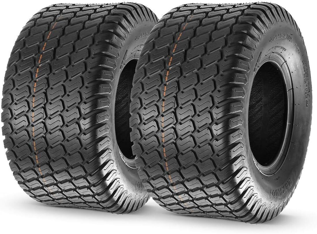 18x9.50-8 Lawn Mower Tires Tractor Tire 4 Ply Tubeless Tire 1040lbs Set of 2