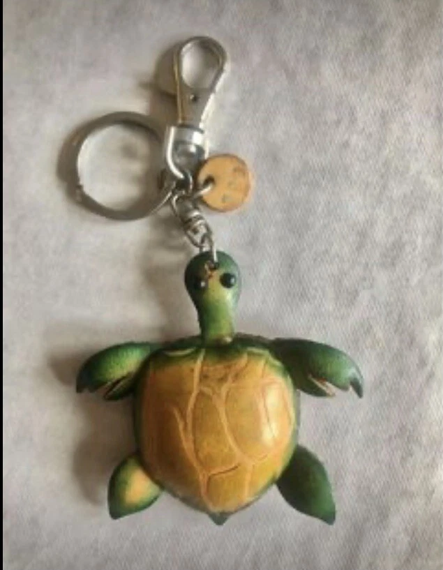 Leather Turtle 5 Keychain