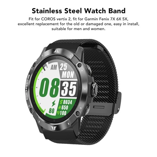 Stainless Steel Mesh Watch Strap Adjustable Quick Release Watch Band 26mm Fi L2S - Picture 8 of 28