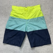 Arizona Jean Co Boy  s Swim Trunks 3color Block Sz M 10/12 