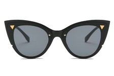 Large High Pointed Lolita Cat Eye Pinup Vintage Retro Style Sunglasses Black S98