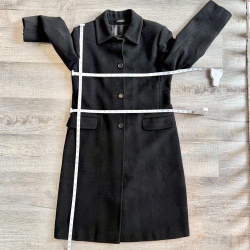 Cinzia Rocca Icons Wool & Cashmere Blend Black Coat (size M) - Picture 13 of 19