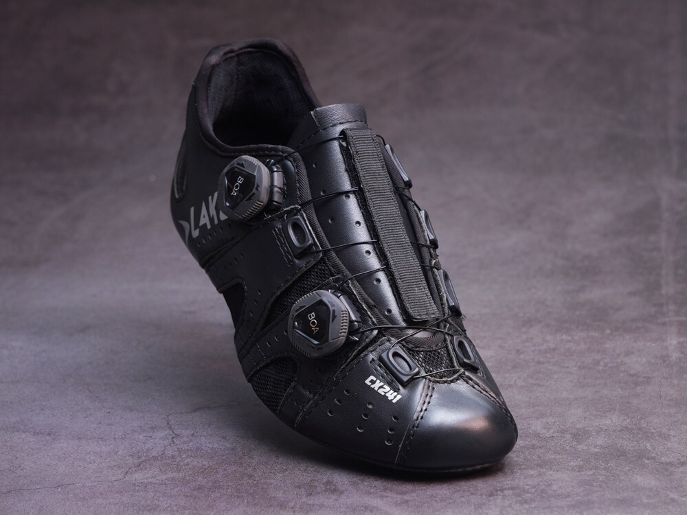 LAKE CX241 Leather Cycling Shoes: Black EU38 (Standard-Width  display picture 1