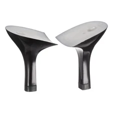 1pair Heel Repair Replacement 1.81"x2.76" High Stiletto Heel Black