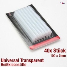 40x TRANSPARENT HEIßKLEBESTIFTE HEIßKLEBE KLEBESTIFTE KLEBESTICKS HEIßKLEBEP SAB
