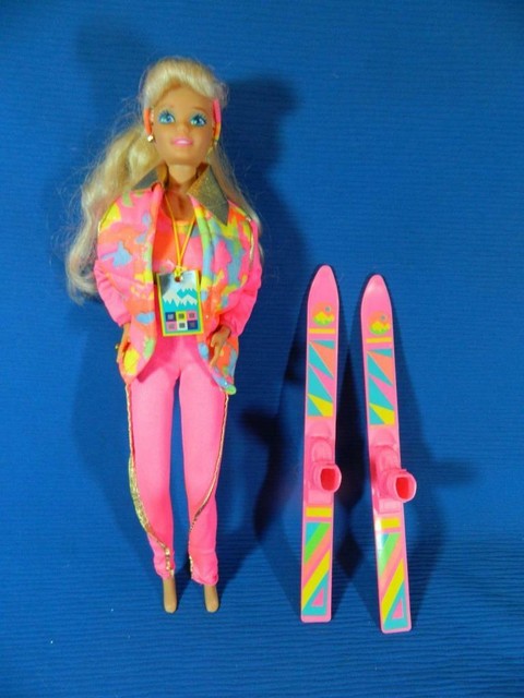 skiing barbie