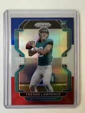 2021 Panini Prizm Trevor Lawrence Rookie Card #331 Prizm Red White and Blue