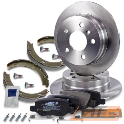 2x BREMSSCHEIBE + BREMSBELÄGE + BREMSBACKEN HINTEN FÜR MERCEDES A-KLASSE W169