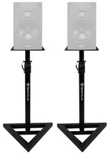 2 Rockville Adjustable Studio Monitor Speaker Stands For ADAM Audio A7X Monitors