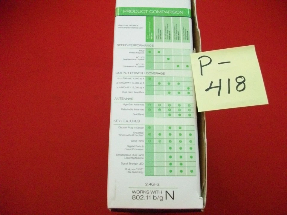 NEW AMPED/WIRELESS HIGHPOWER WI-FI RANGE EXTENDER 6,500 SQ. FT #REC10 600mW PORT - Image 4 of 4